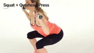 How To Do A Squat + Overhead Press | Health