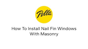 How To Install Nail Fin Windows With Masonry