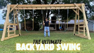 Celebrity Building a DIY Backyard Swing Set + Monkey Bars | Step-by-Step Wealth