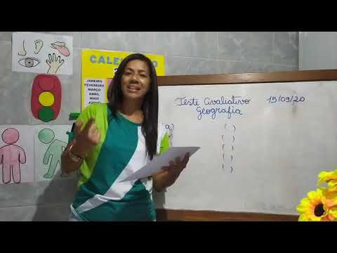 Avaliação de Geografia - 1 ° Ano
