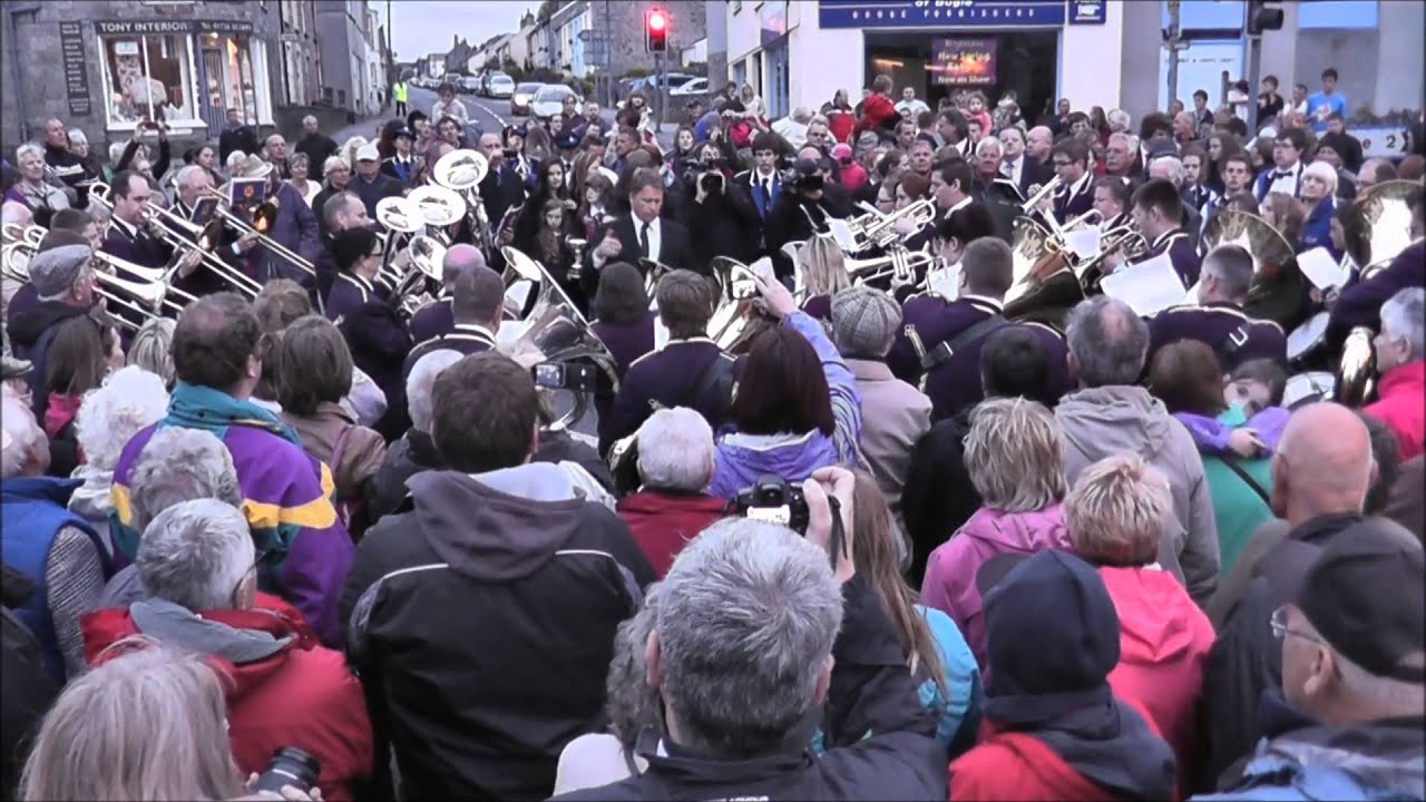 Bugle Contest 2013 - Champion Band St Austell  - Bugle Inn 'Lap of Honour'
