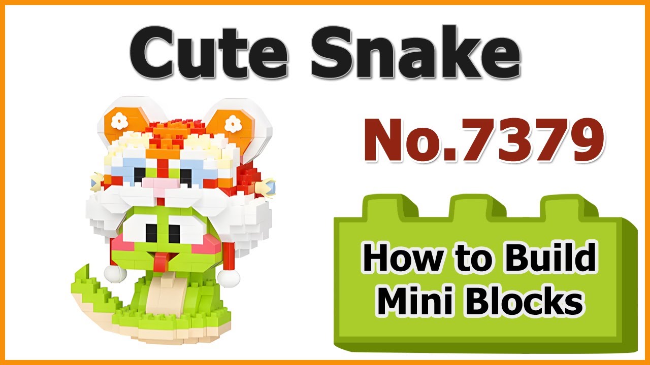 How Complete Mini Snake How to Build Mini Blocks Snake No.7379 Review Instructions ...