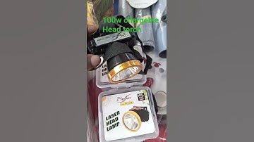 100w led rechargeable head torch