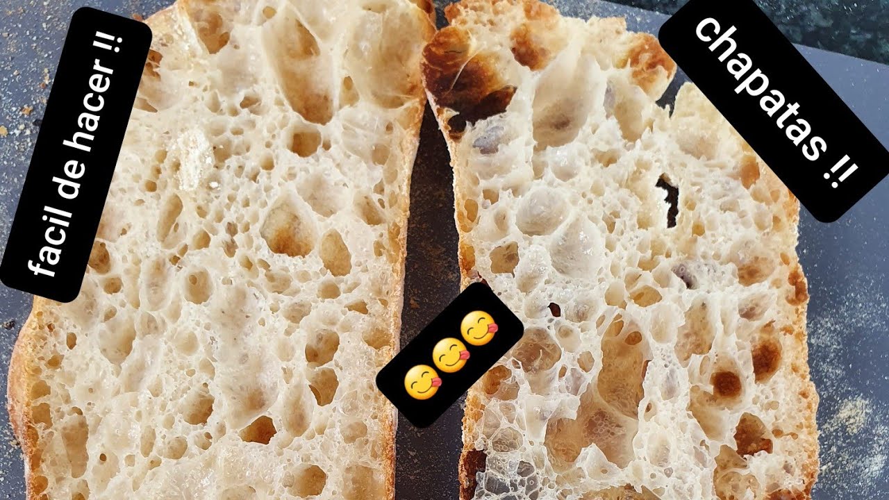 Pan chapata con masa madre