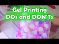 Gel Prints using Acrylic Paint IMPORTANT DOs and DON'Ts -  Gelli plate AyalaArt