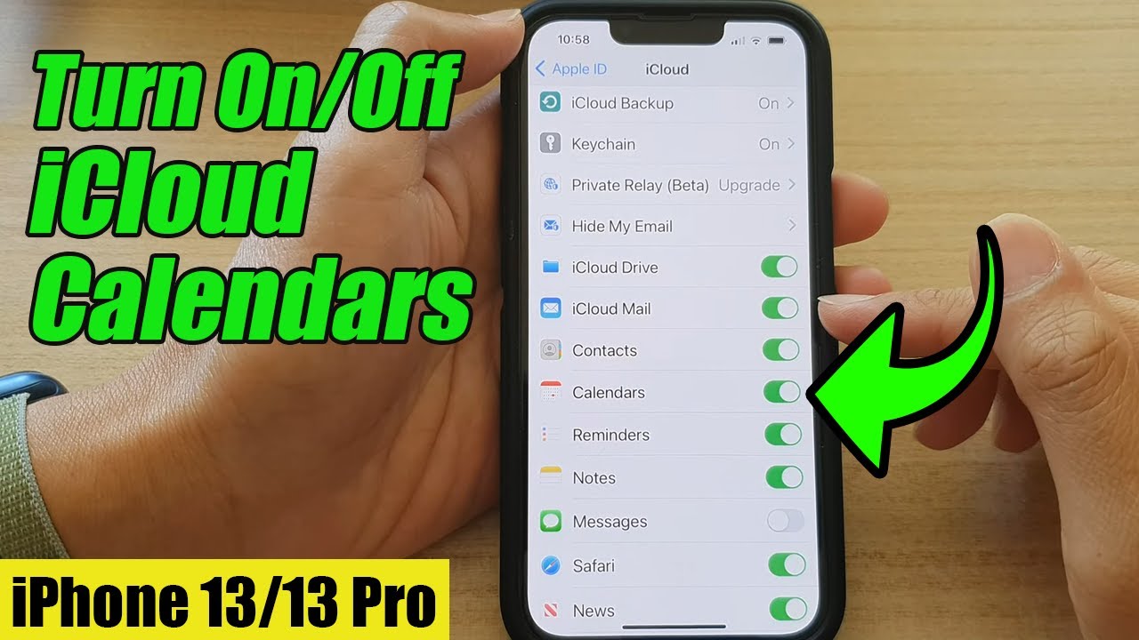 iPhone 13/13 Pro How to Enable/Disable iCloud Calendars YouTube