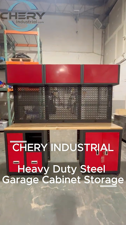 Introducing the Heavy-Duty Steel Garage Storage Cabinet #cheryindustrial