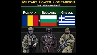 Romania vs Bulgaria vs Greece | Military Power Comparison 2024 | Global Power Resimi