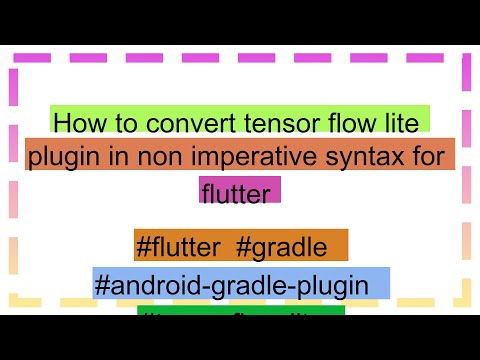 How to convert tensor flow lite plugin in non imperative syntax for flutter