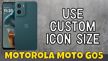 Motorola Moto G05 Customize icon Style || How to change icon size || How to use custom icon size