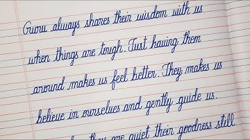 CURSIVE WRITING in 4 Lines Notebook | CURSIVE HANDWRITING | ENGLISH WRITING