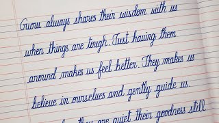 Handwriting Practice | CURSIVE WRITING in 4 Lines Notebook | CURSIVE HANDWRITING | ENGLISH WRITING