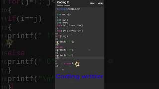C programming best video ll ✍️💯 coding writter ll free pattern tutorial ll#short