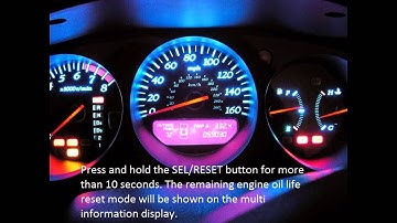 How to reset service oil light Acura RSX 2002 - 2006