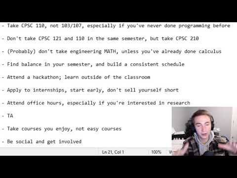 UBC—First Year to CPSC