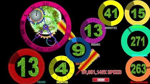 99Years 11Months 29Days 23:59:59 999 Milliseconds 999 Microseconds timer  countdown alarm🔔feeling