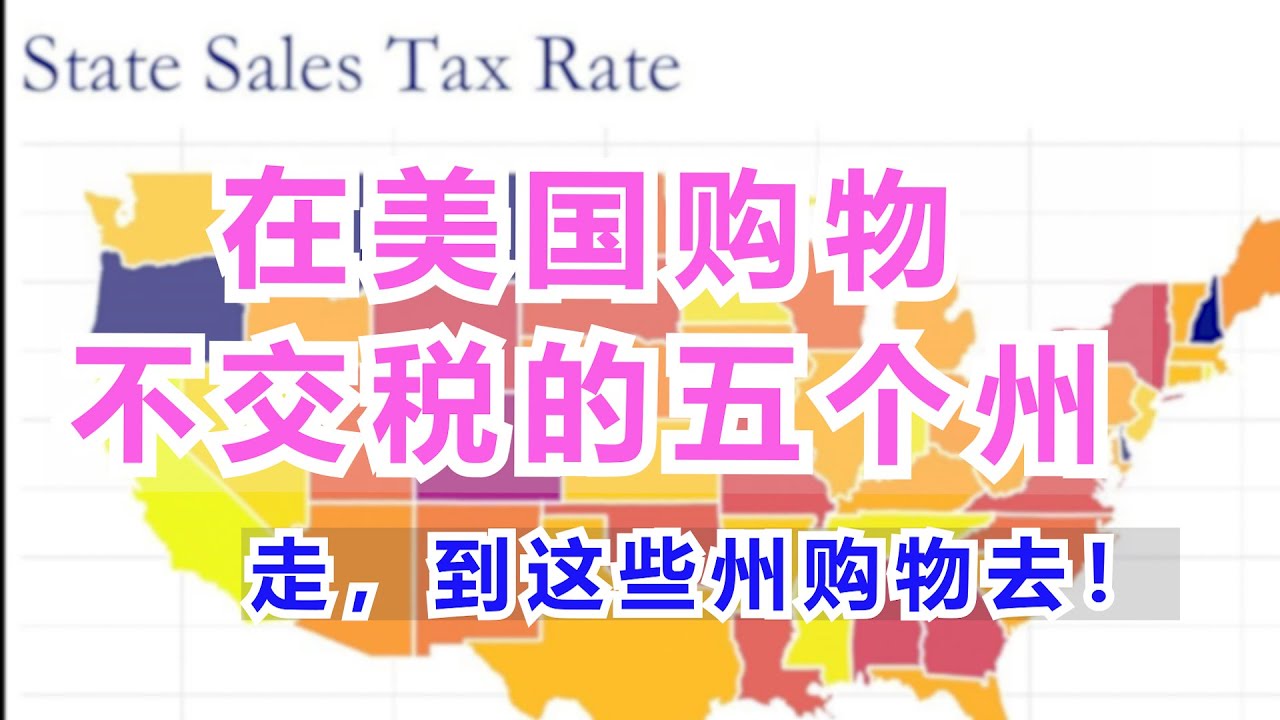 美国这五个州购物不交税 美国没有销售税的五个州 5 States With No State Sales Tax【Echo的幸福生活】