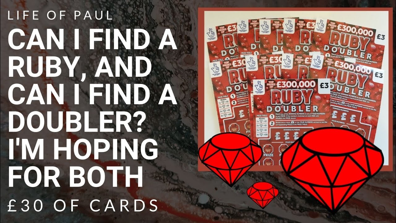 £30 of national lottery scratch tickets. 10 of the £3 Ruby Doublers lotto scratch cards 2021