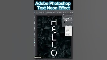 How to Make Photoshop text neon Effect tutorial | Typography Text Neon Effect | Shorts Video