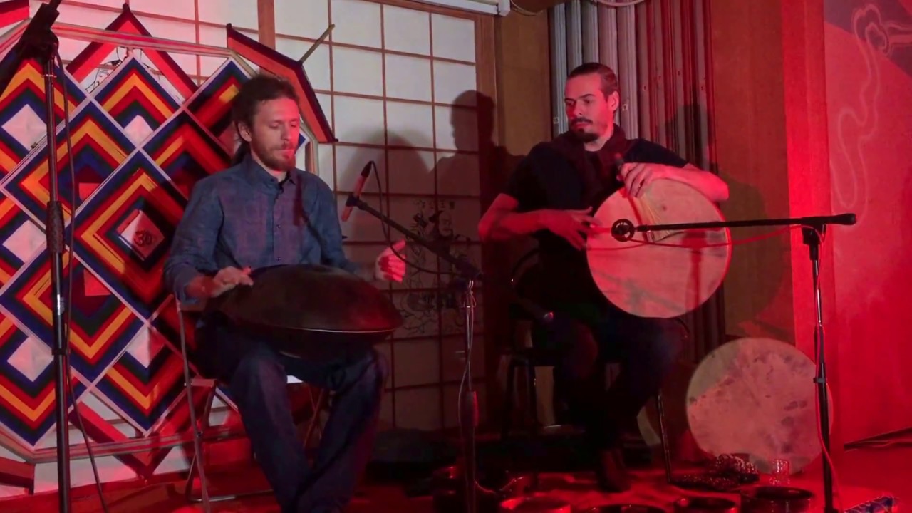 PashaAeon & Andrey Tanzu - Banyan Om Space, Handpan & Frame drums concert at White Clouds, HD 2017