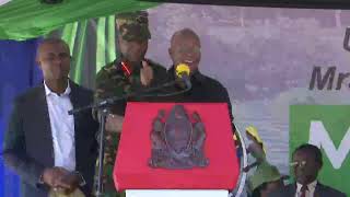  Mhe Rais Dkt John P Magufuli Akiweka Jiwe La Msingi Wa Ujenzi Wa Mahandaki Ya Reli Ya Sgr