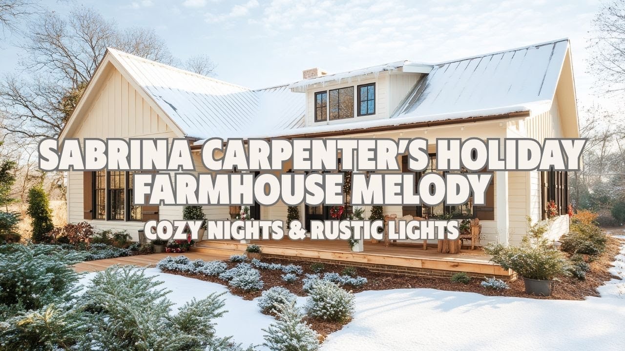 Sabrina Carpenter’s Holiday Farmhouse Melody Cozy Nights & Rustic Lights