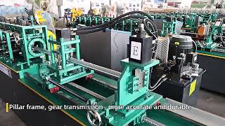 Metal furring channel machine hat channel roll forming machine