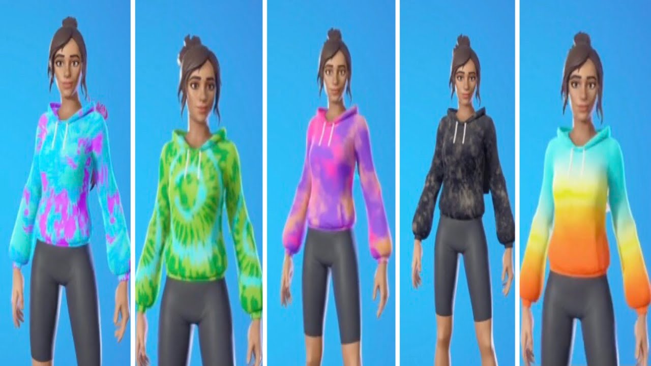 NEW TIE DYE SKIN COMBOS IN FORTNITE YouTube