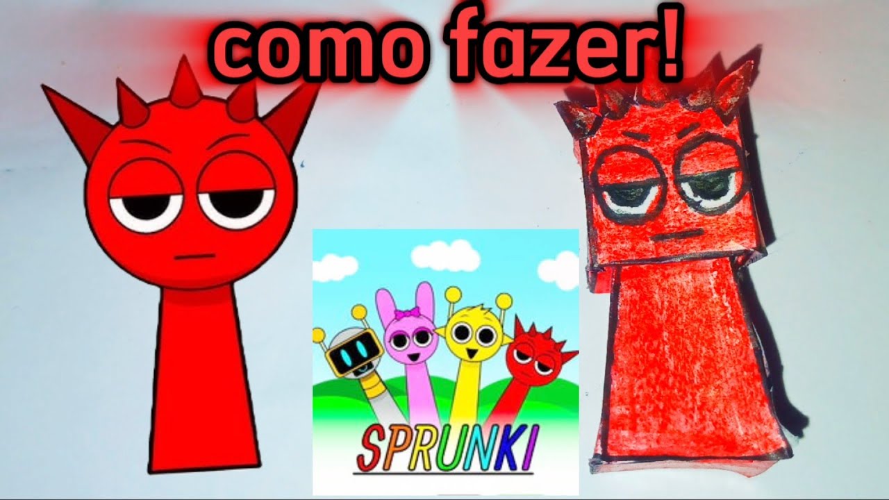Como Fazer um personagens do sprunki de papel! - YouTube