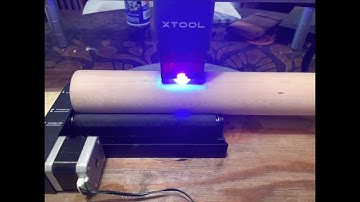 Laser Engraving A Rolling Pin With a Rotary.