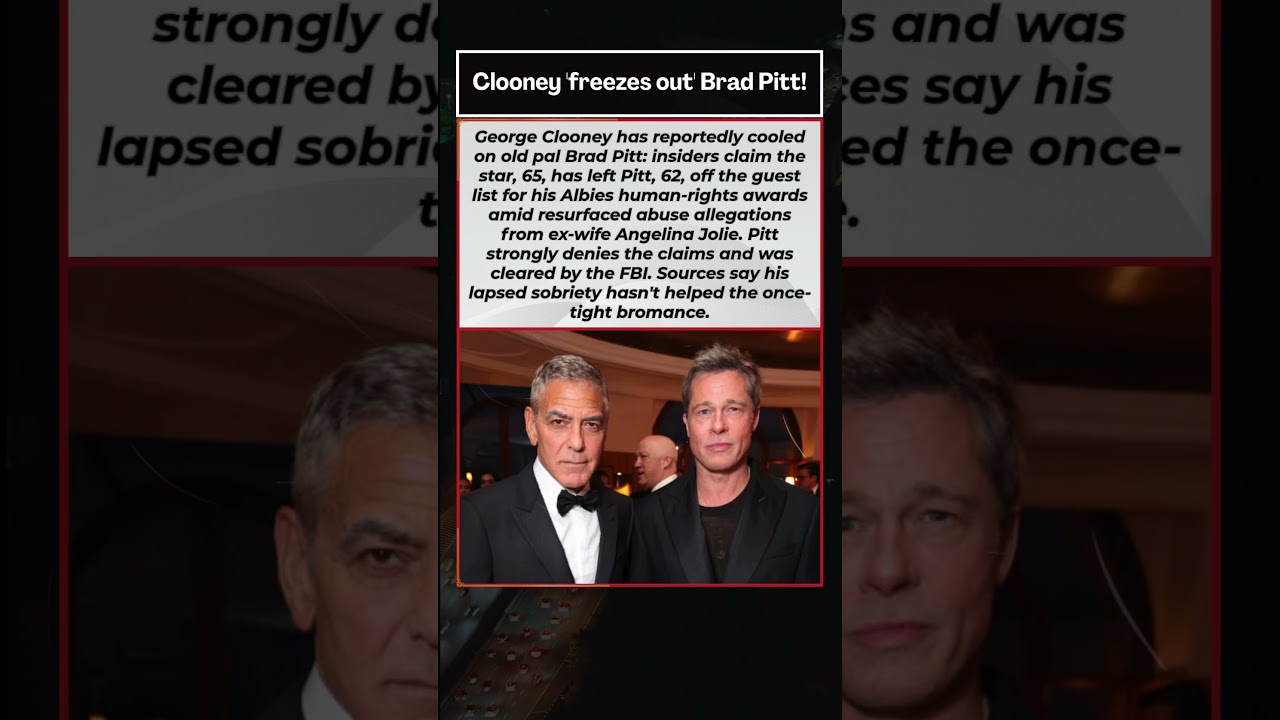 YouTube에서 George Clooney 'Freezes Out' Brad Pitt From Albies Awards Amid Resurfaced Allegations 보기 YouTube에서 George Clooney 'Freezes Out' Brad Pitt From Albies Awards Amid Resurfaced Allegations 보기