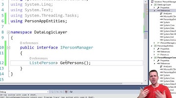 Data Logic Layer - Class Library or DLL file and first Interface
