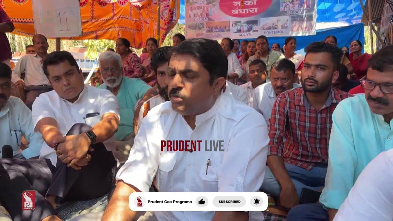 Vijay Sardessai | Extends Support to Mirabag Protesters | Live | Prudent | 200226