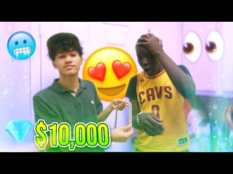 SURPRISING MY FRIEND WITH A CUBAN LINK CHAIN! 😍💎 ($10,000)