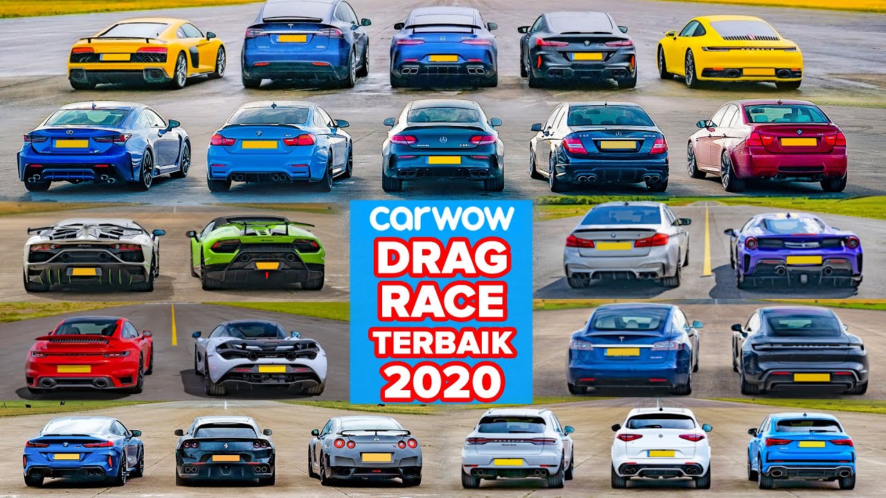 12 drag race carwow terbaik tahun ini! YouTube