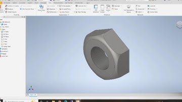3D design of butterfly valve Nut by inventor