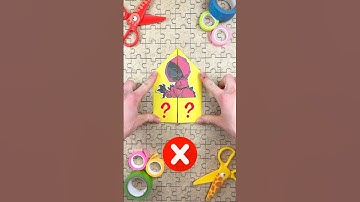 Try to Solve Increased DIY Paper Craft Puzzle with Pink Soldier by Squid Game #squidgame #papercraft