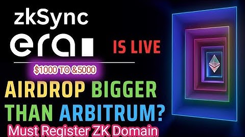 zkSync Era is Live | Don