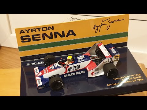 【激レア】MINI CHAMPS TOLEMAN TG 183B 1984 1/43 Ayrton Senna 1984 Brazilian GP Toleman TG183B