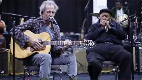 Keith Richards & James Cotton Rehearsing