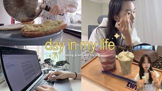 realistic day in a life productive morning routine seoul vlog grwm