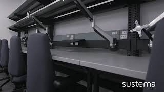Custom-Made Computer Workbench & LAN Station by Sustema