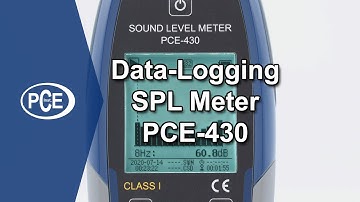 Data-Logging SPL Meter PCE-430