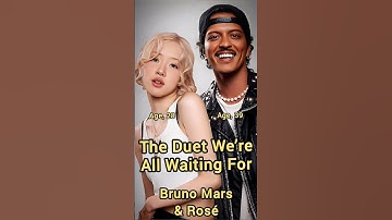 The Duet We’re All Waiting For #brunomars #rosé