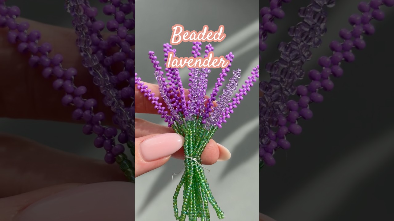 Making the Sweetest Beaded Lavender! 🌿🪻 - YouTube