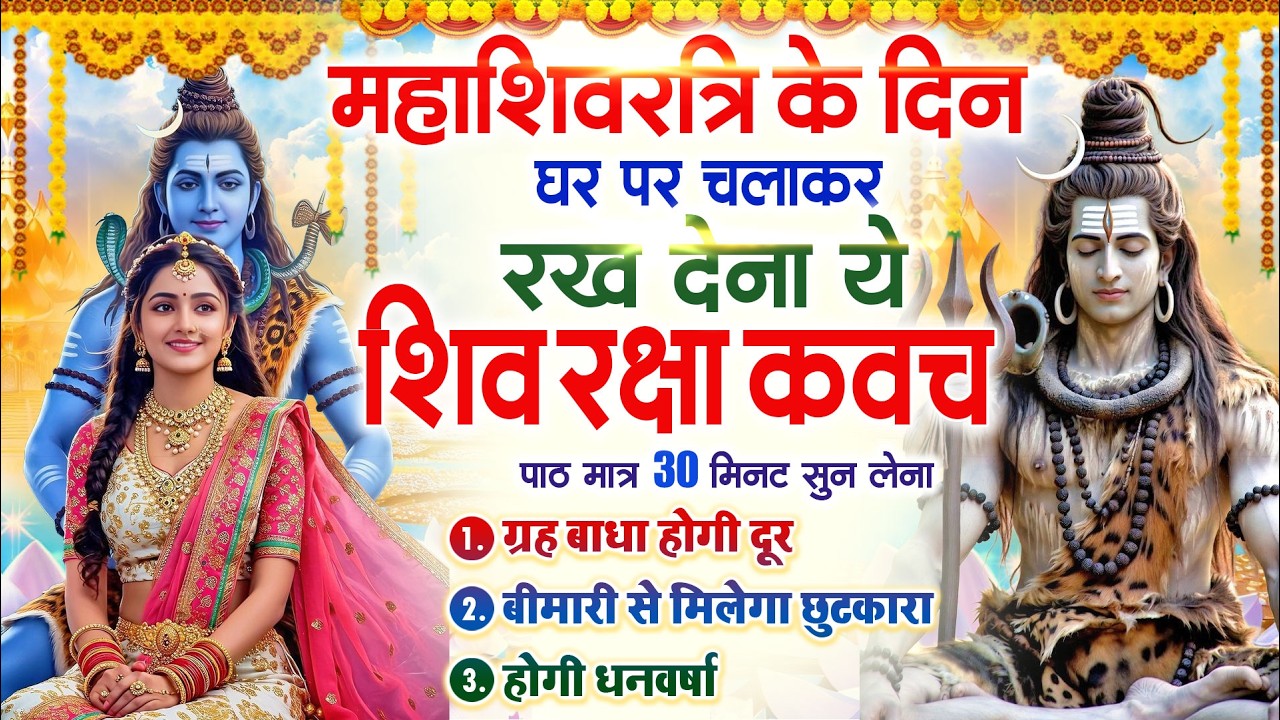 महाशिवरात्रि के दिन घर पर चलाकर रखदो चमत्कारी शिव कवच कर्ज खत्म बीमारी खत्म धनवर्षा शुरू #shivkavach
