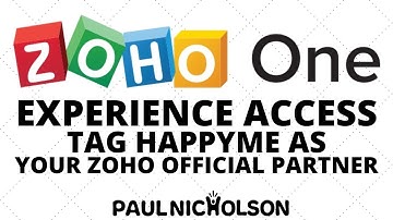Zoho ONE Experience Access Tag HappyMe As Your Zoho Partner