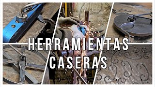 6 HERRAMIENTAS CASERAS para HERRERIA - Metal scroll bender