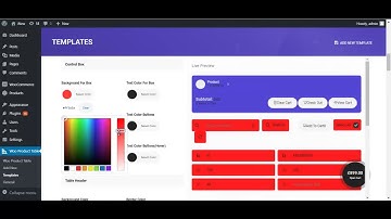 WooCommerce Product Table - Template Manager