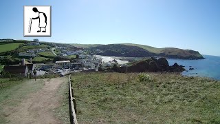 Coastal path towards Thurlstone from Hope Cove 190915